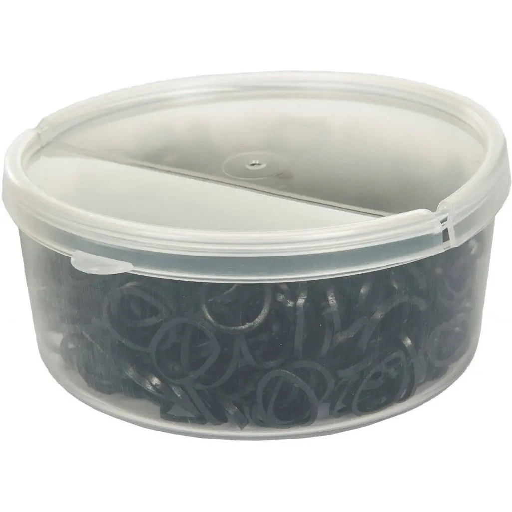 Mähnengummis (500 Stk.) in der Kunststoffbox schwarz