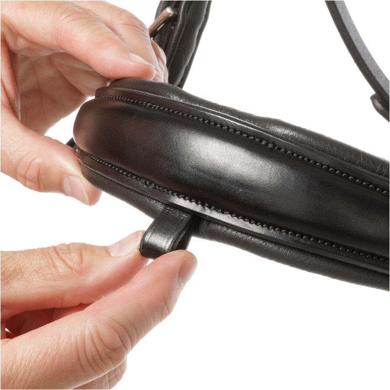 Trensenzaum mit schwedischen Reithalfter AYANA schwarz