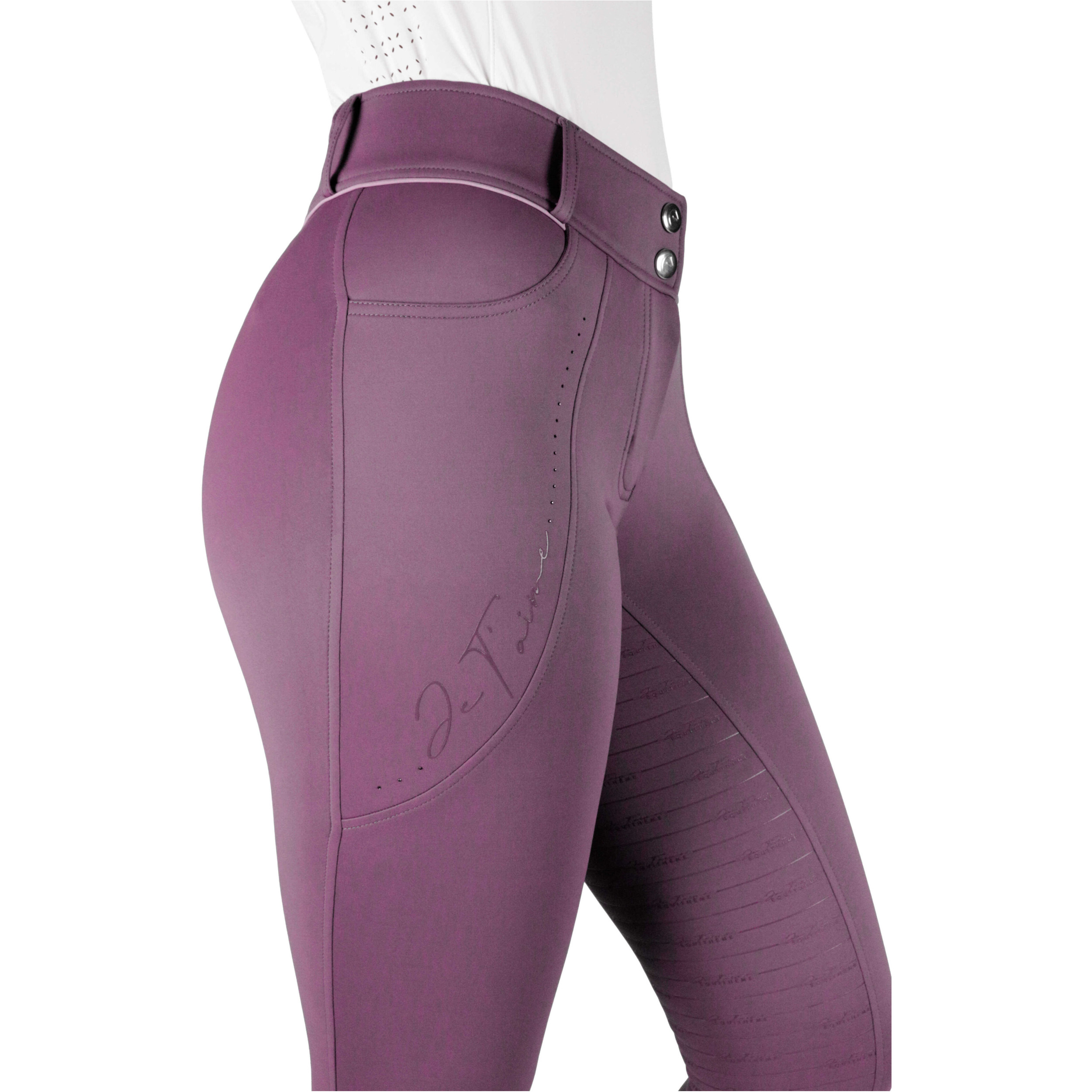 Damen Reithose Silikon Vollbesatz Je t’aime EK-ELSA violett