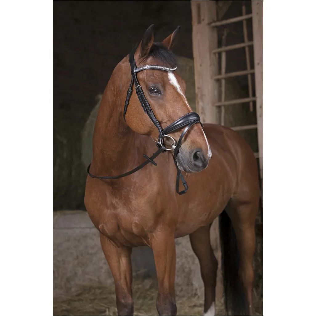Zügel GRIP schwarz/schwarz Warmblut