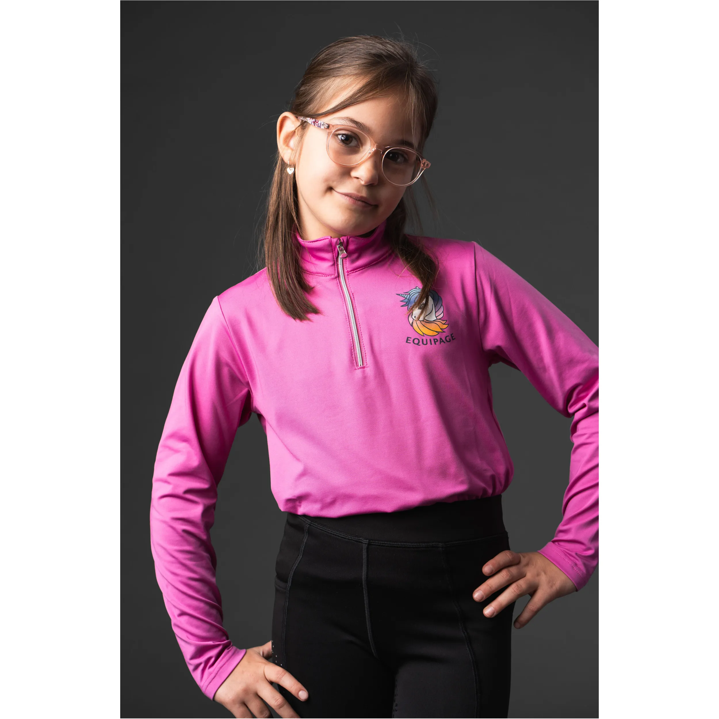 Kinder Langarmshirt VALENTINA phlox pink