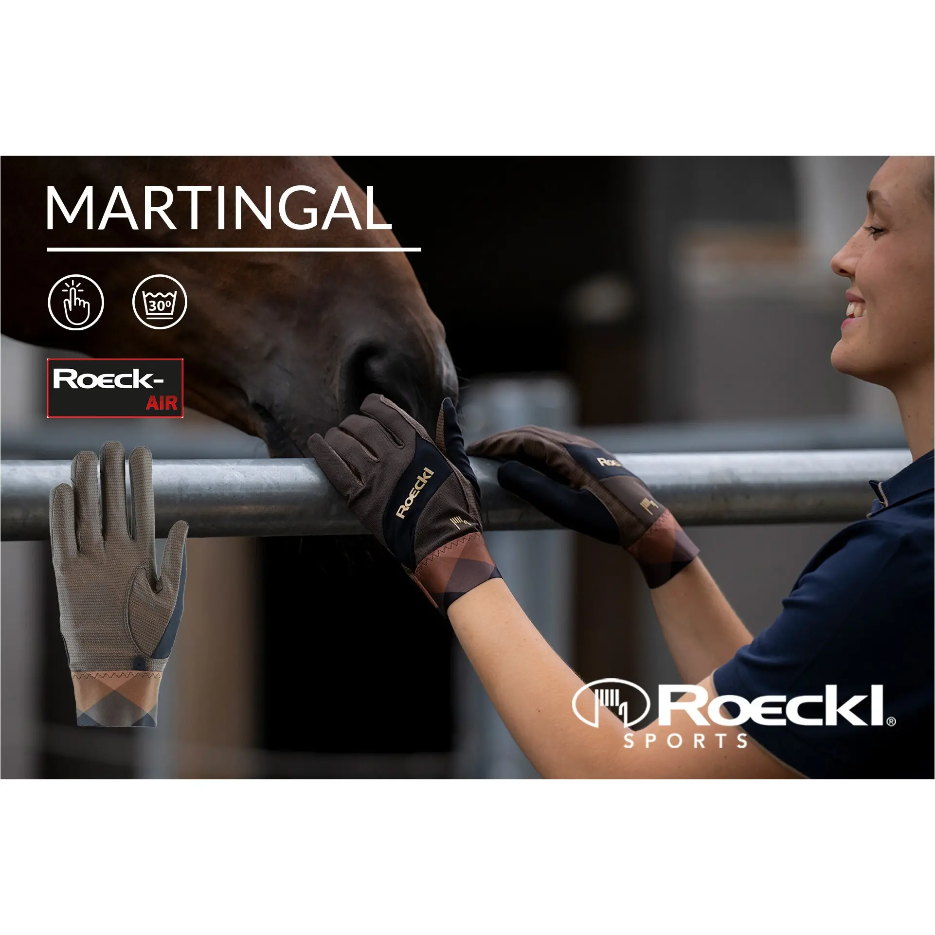 Reithandschuhe MARTINGAL dark mocha