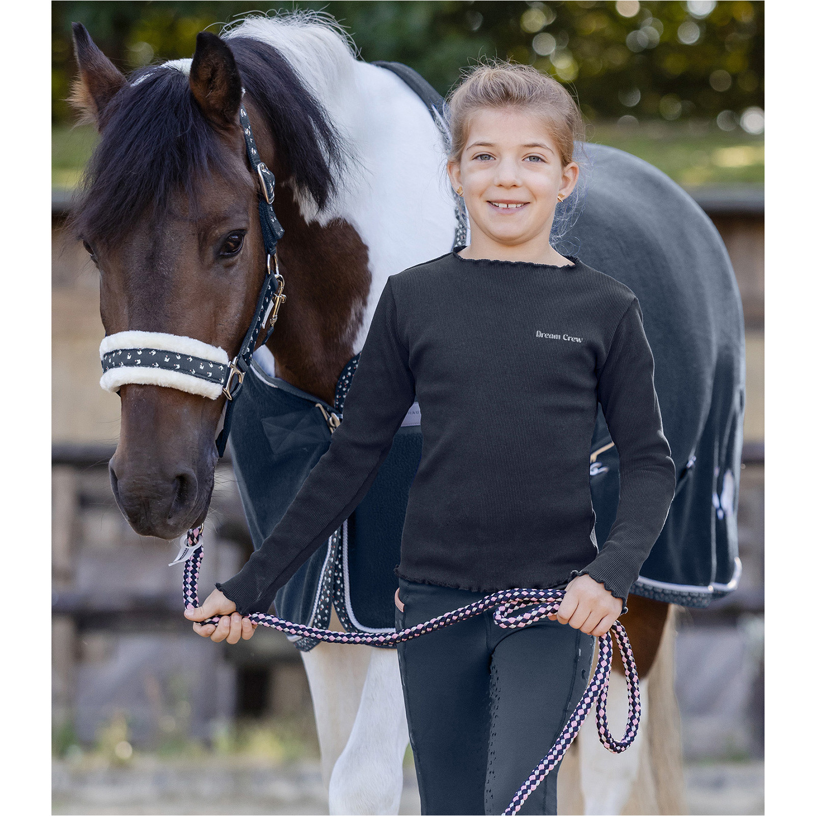 Kinder Langarmshirt LUCKY MERLE tiefblau