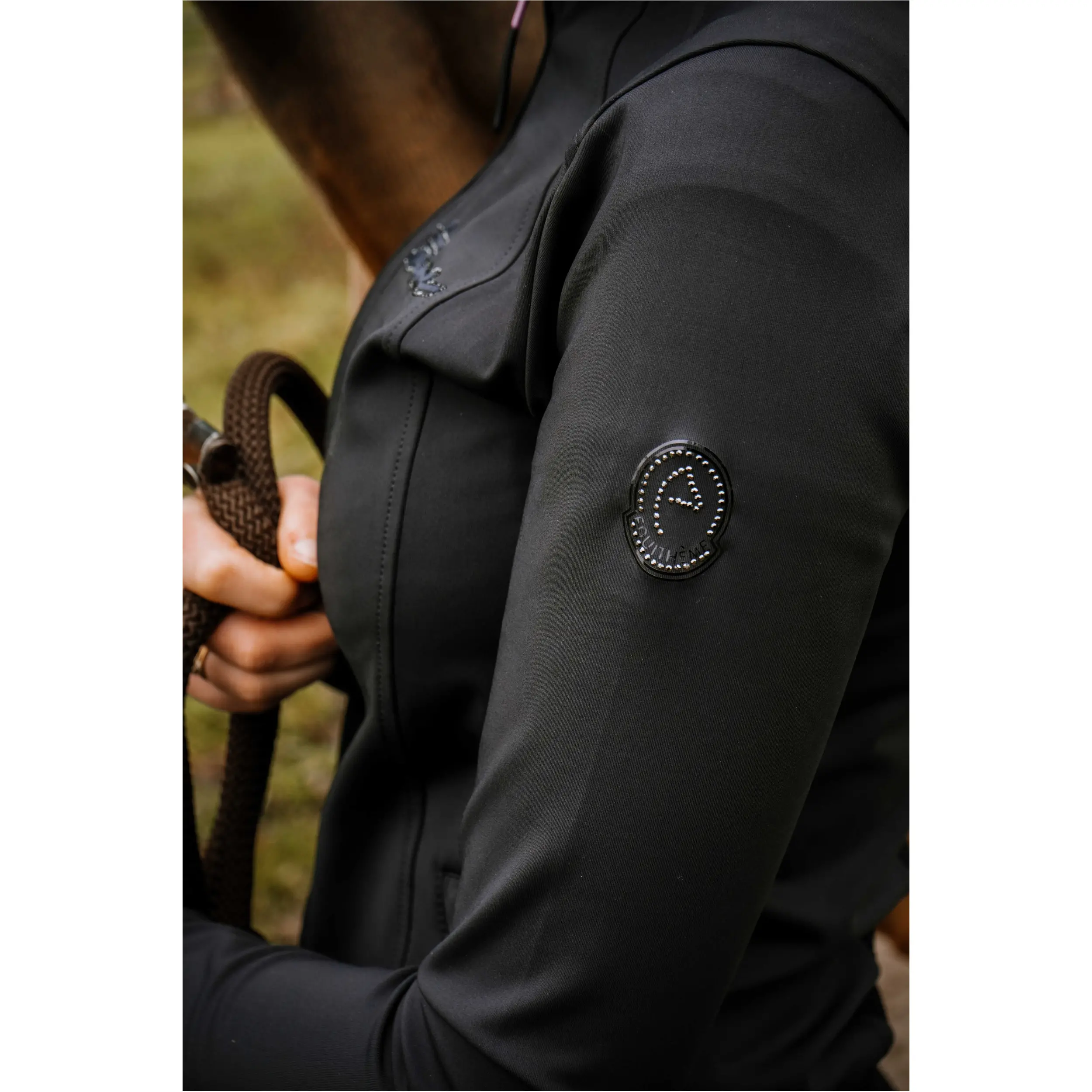 Damen Softshelljacke Je t'aime EK-ILONA schwarz