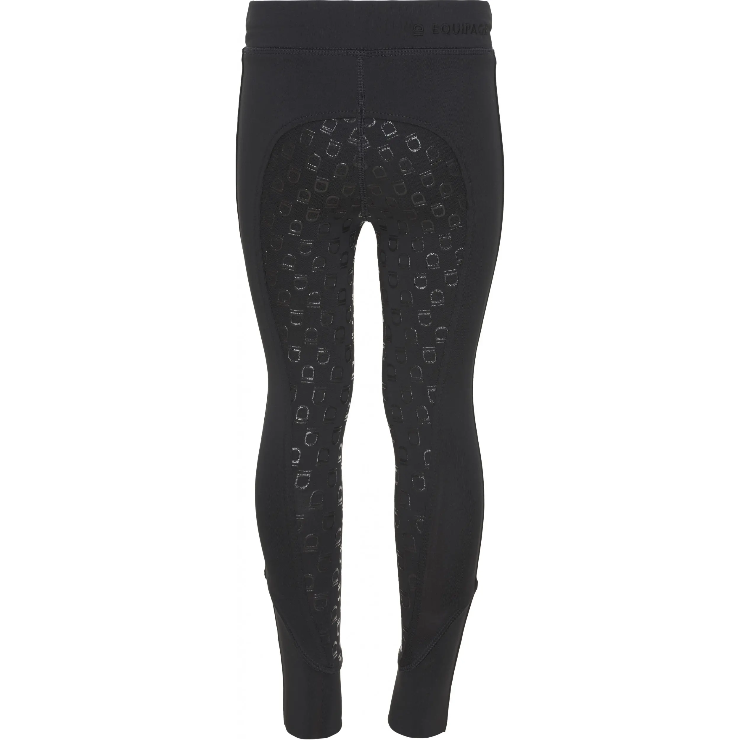 Kinder Reitleggings Silikon Vollbesatz DAI schwarz