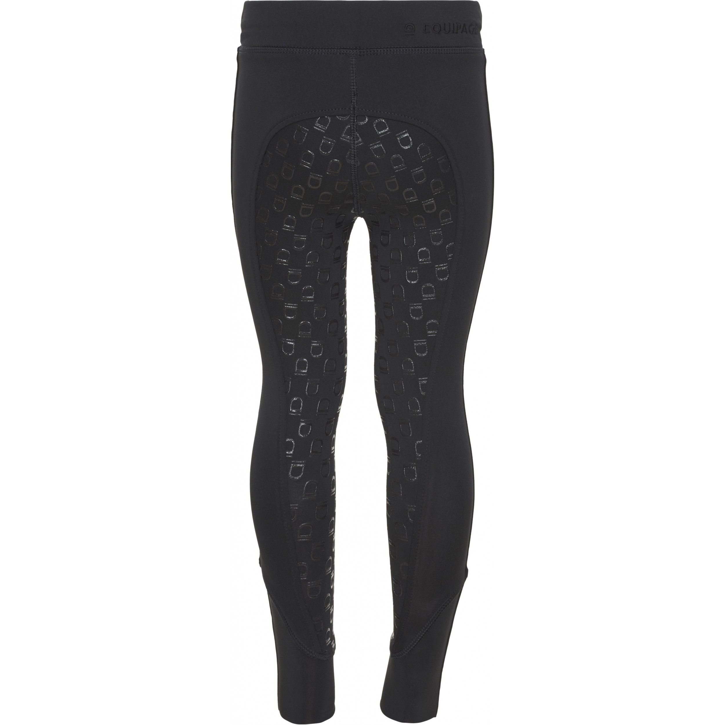 Kinder Reitleggings Silikon Vollbesatz DAI schwarz