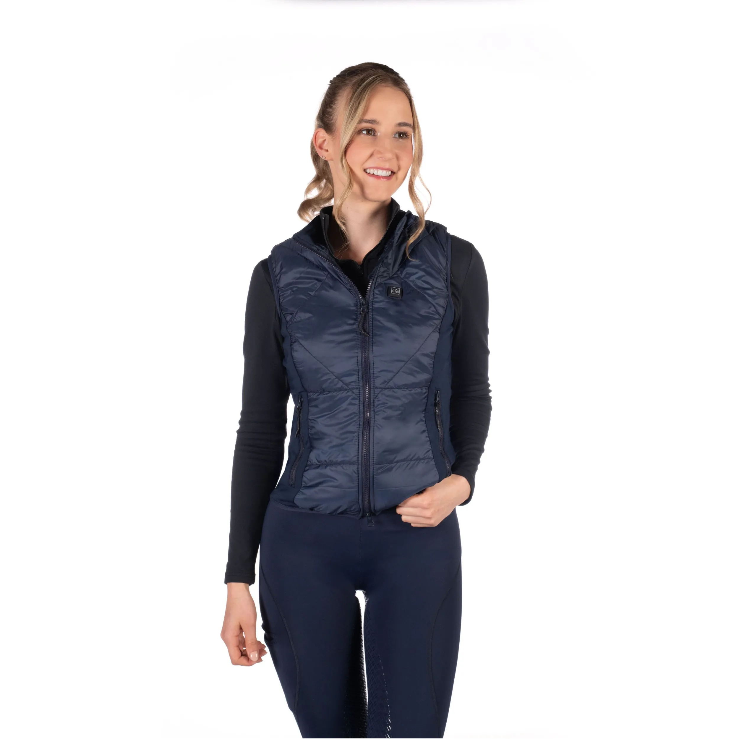 Winter Damen Heizweste SLIMLINE STYLE dunkelblau