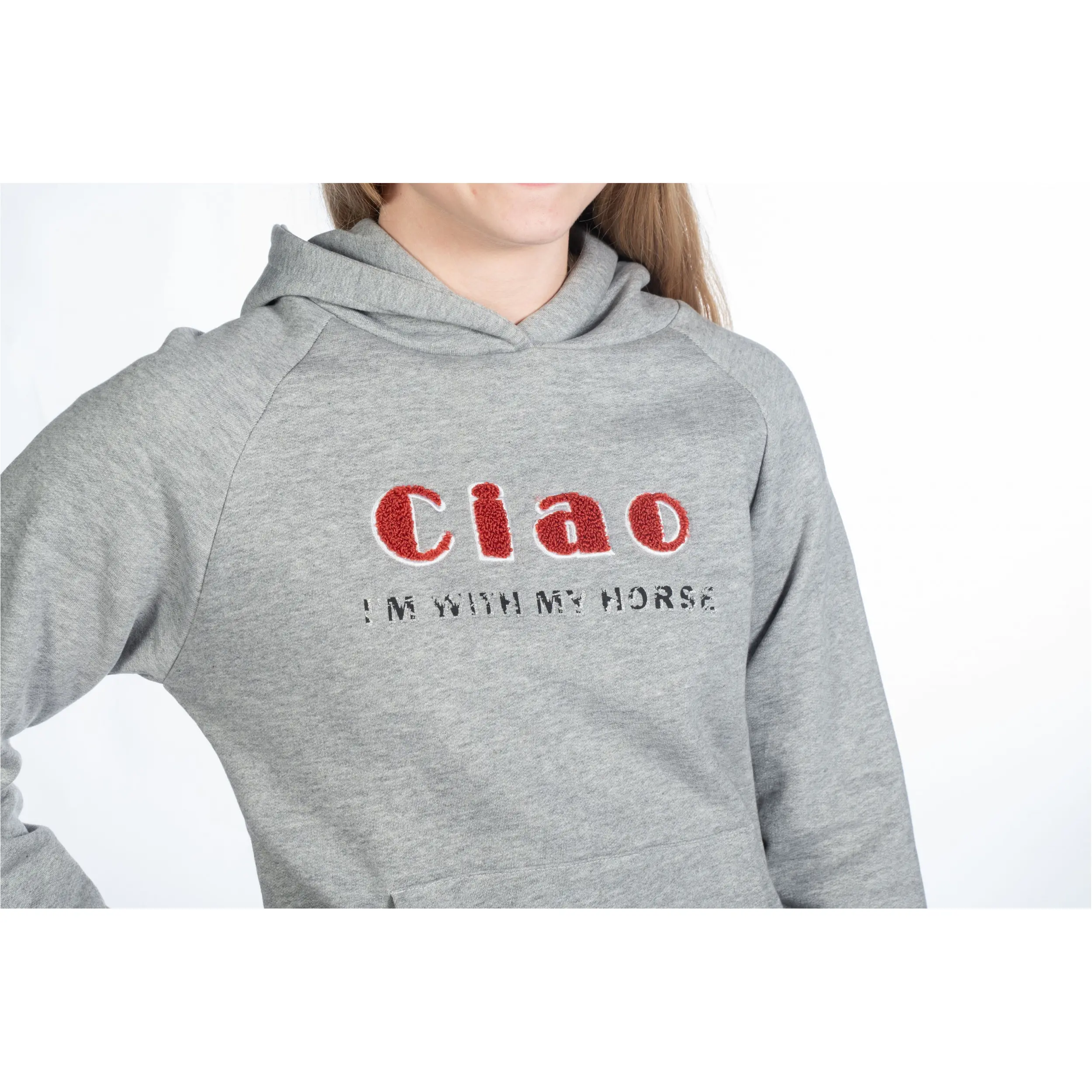 Kinder Hoody RUBY hellgrau melange