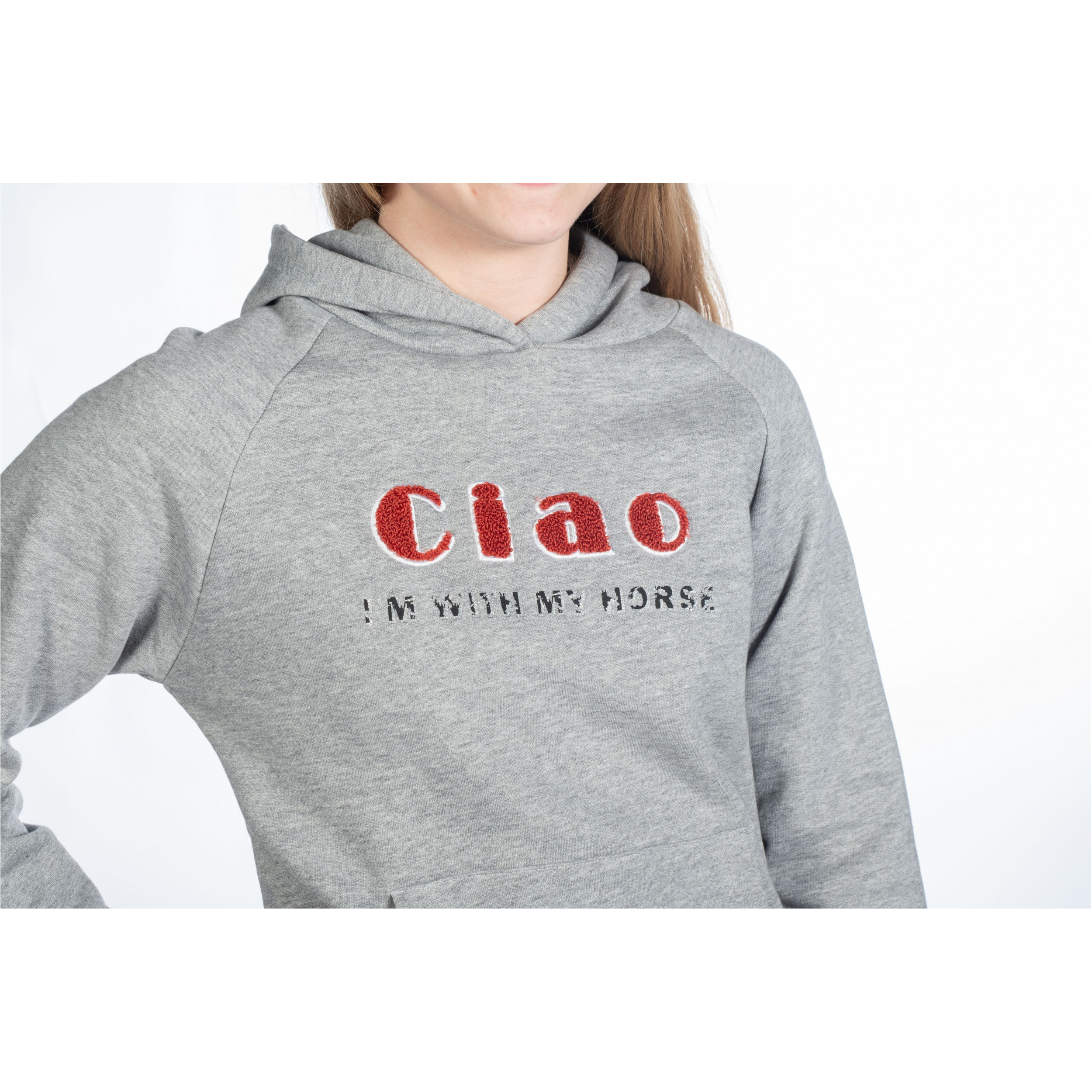 Kinder Hoody RUBY hellgrau melange