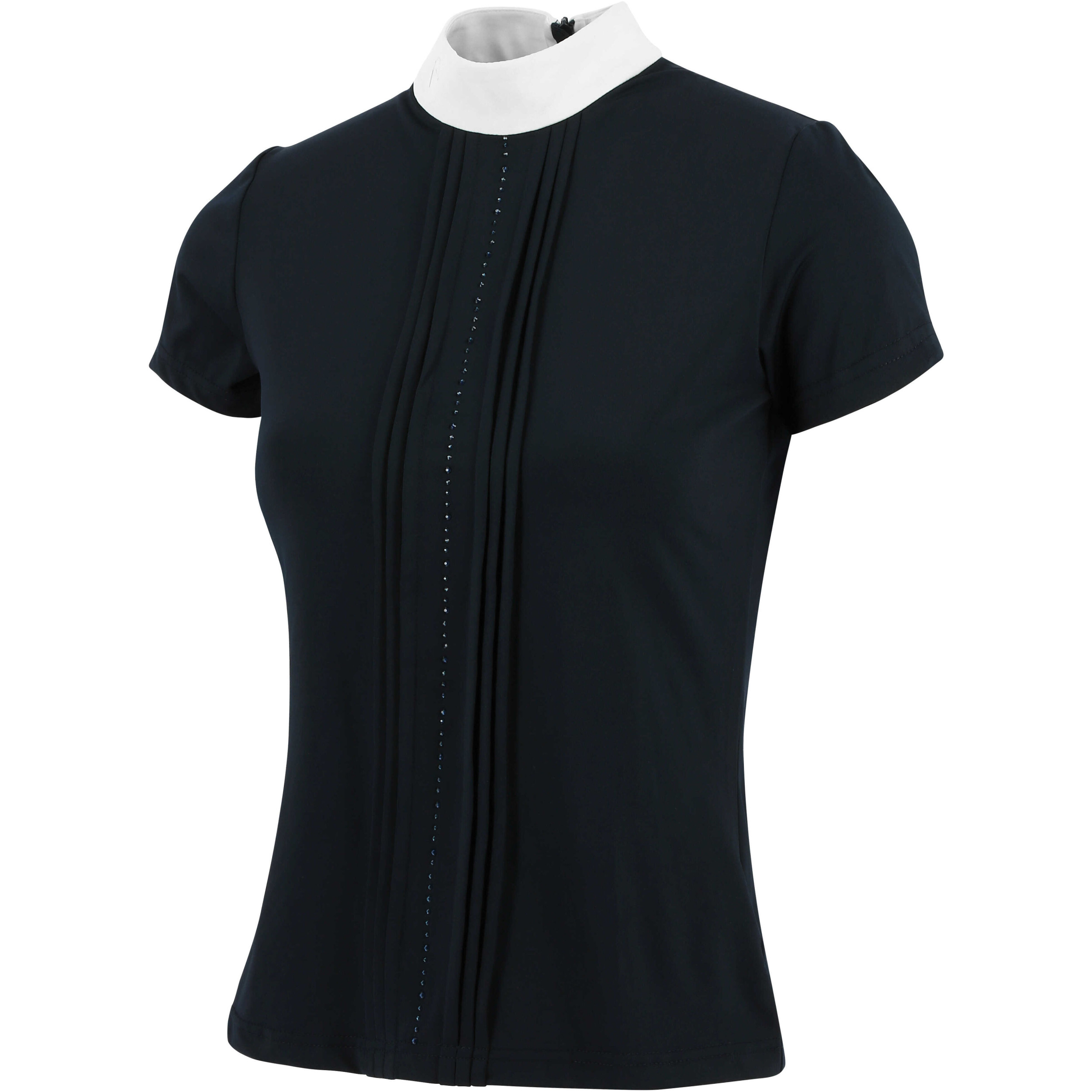 Damen Turnierpolo mit Strassverzierung DORLA navy Damen Turnierpolo mit Strassverzierung DORLA navy