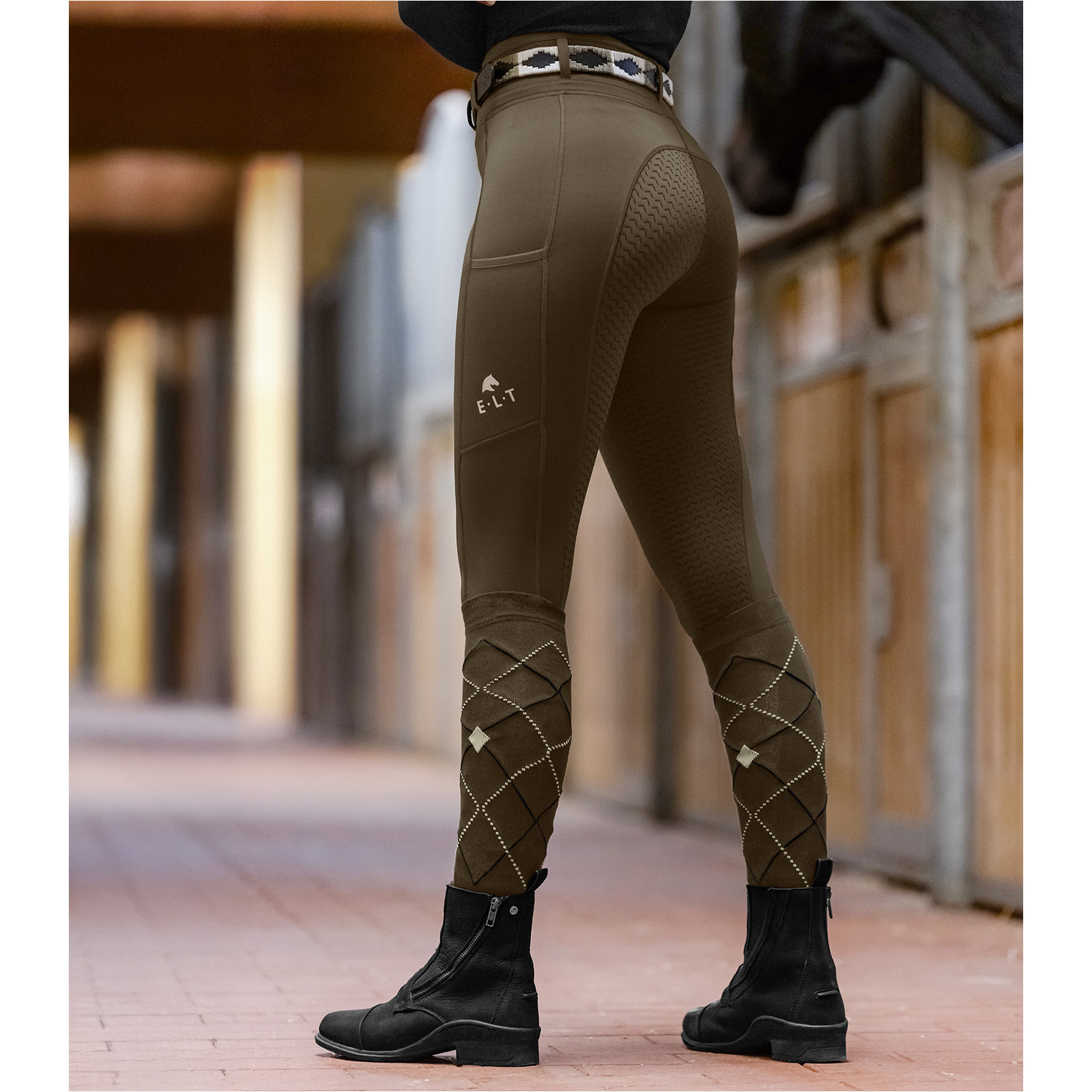 Damen Polo Gürtel GEMMA grünbraun
