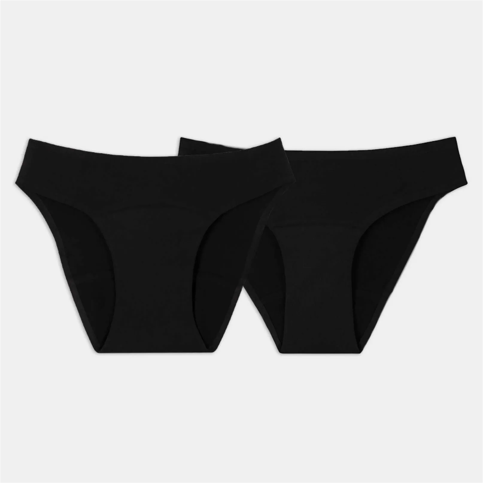 Damen Periodenslips (2er Set) schwarz