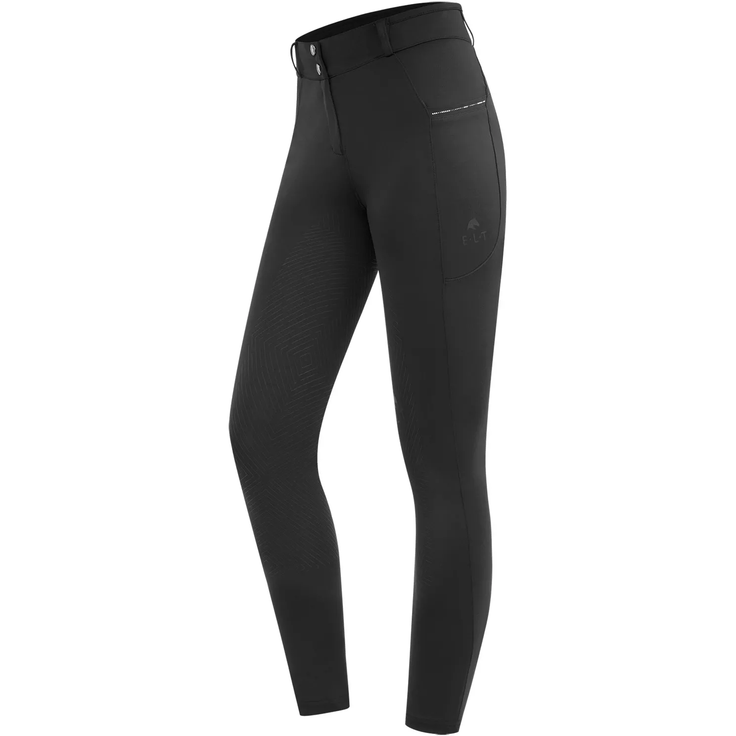 Damen Reithose Silikon Vollbesatz ROMY GLAM schwarz