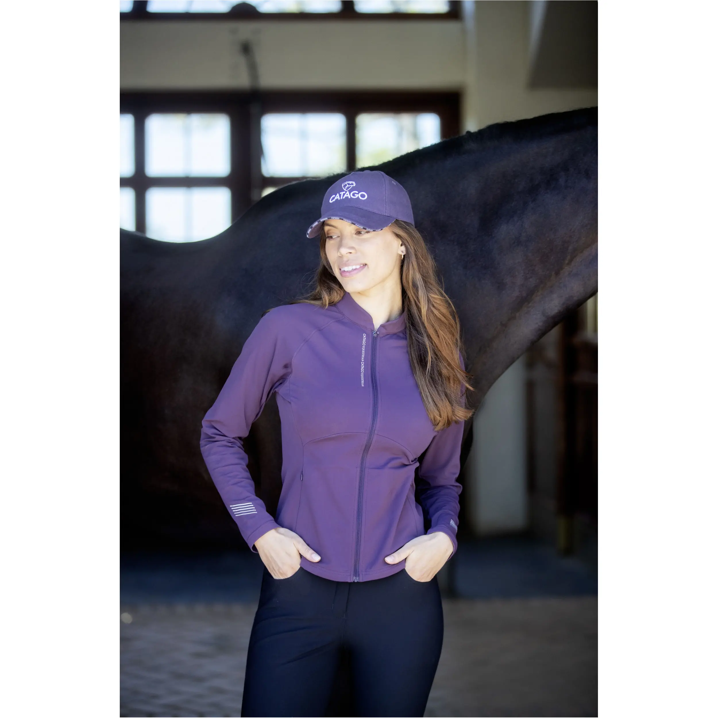 Damen Funktionsjacke TABITA plum perfect