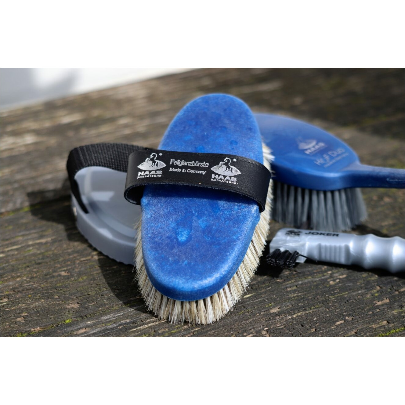 Fellglanzbürste jeansblau