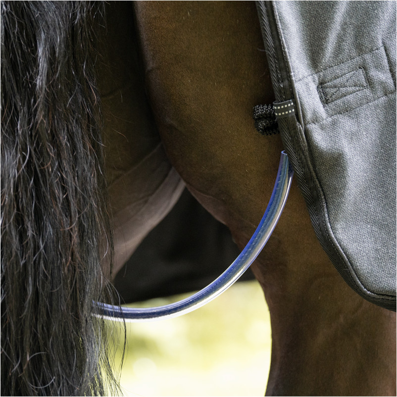 Transport- und Abschwitzdecke ELEGANCE grau/schwarz