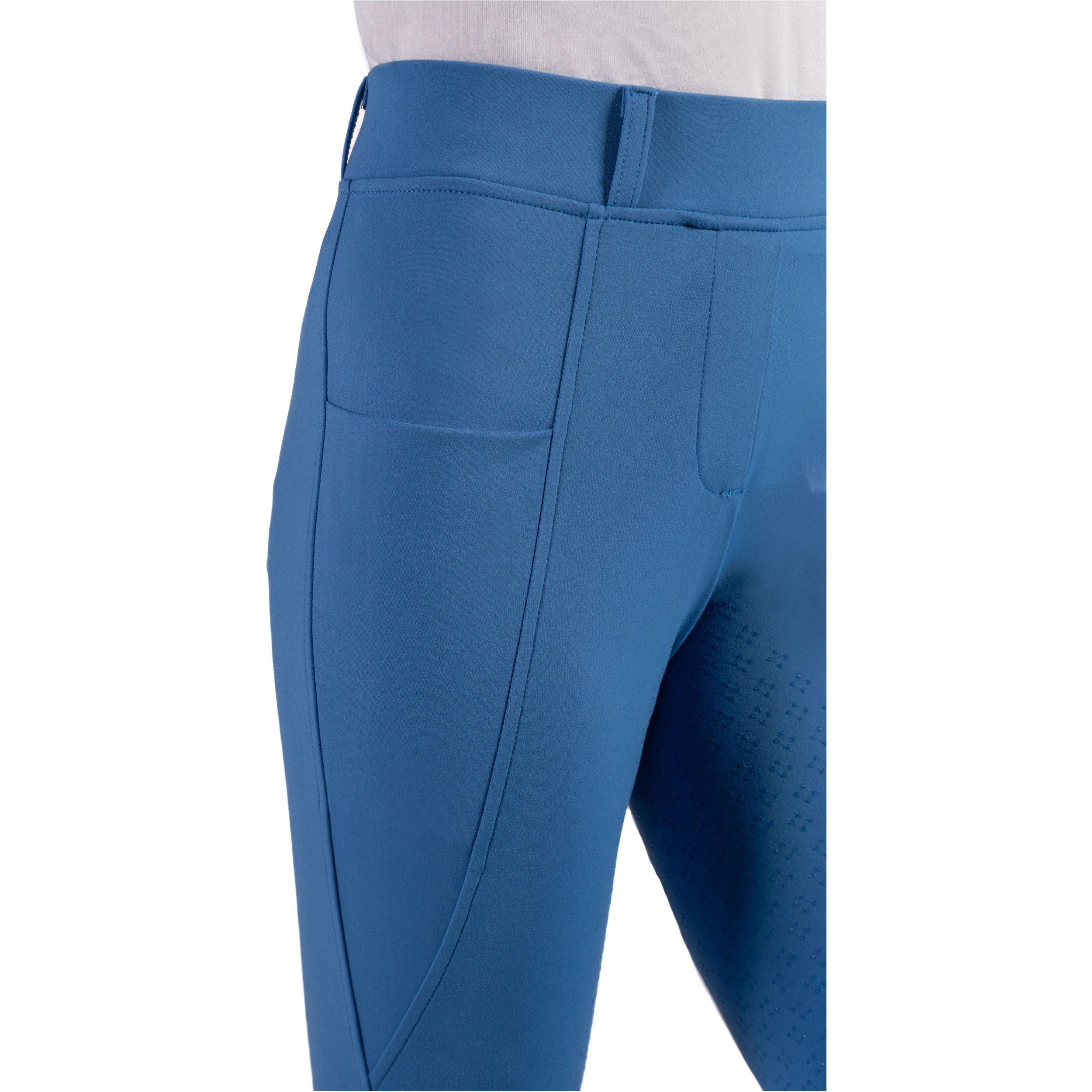 Winter Kinder Reitleggings Silikon Vollbesatz MIA blau