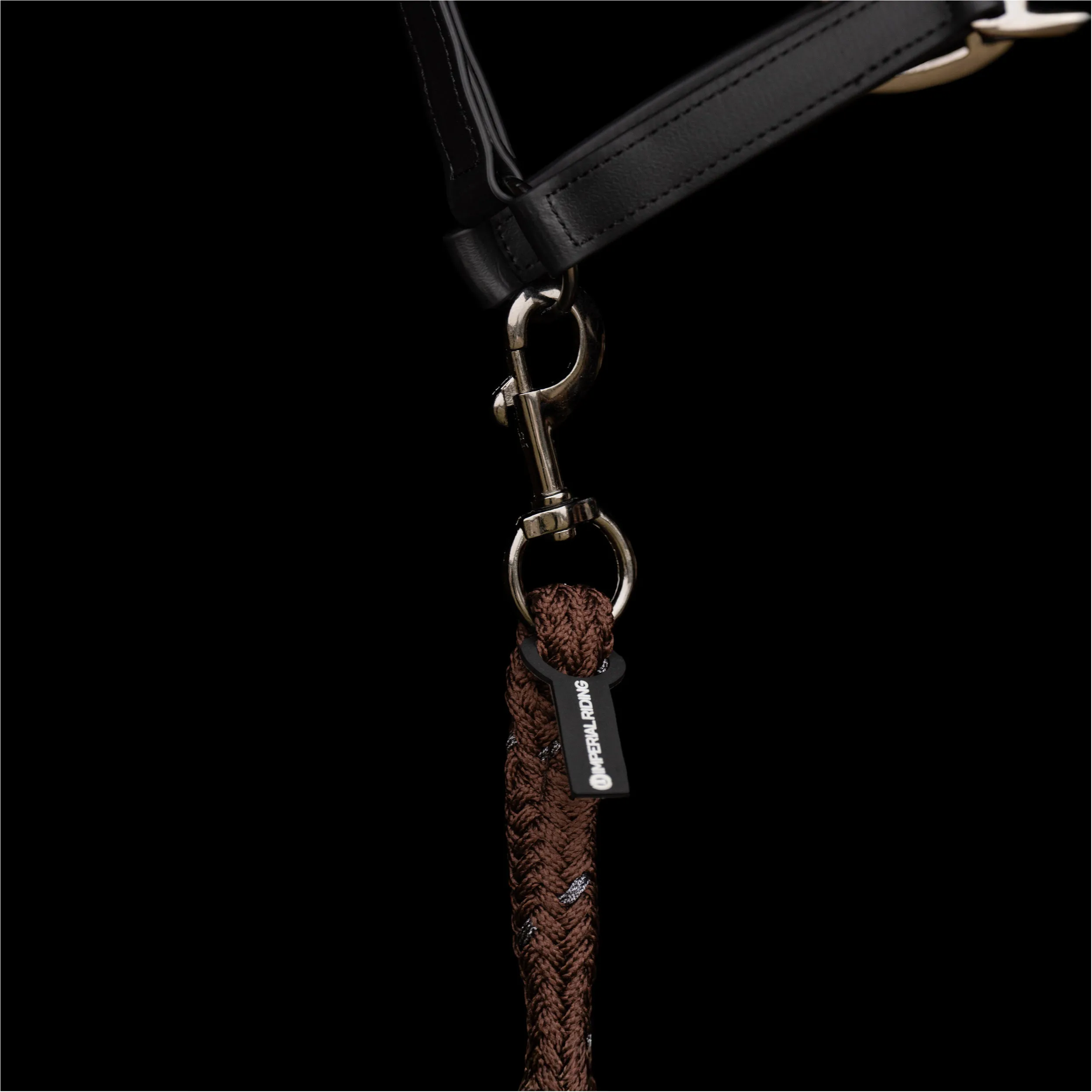 Führstrick mit Karabinerhaken IRHDeluxe bronze