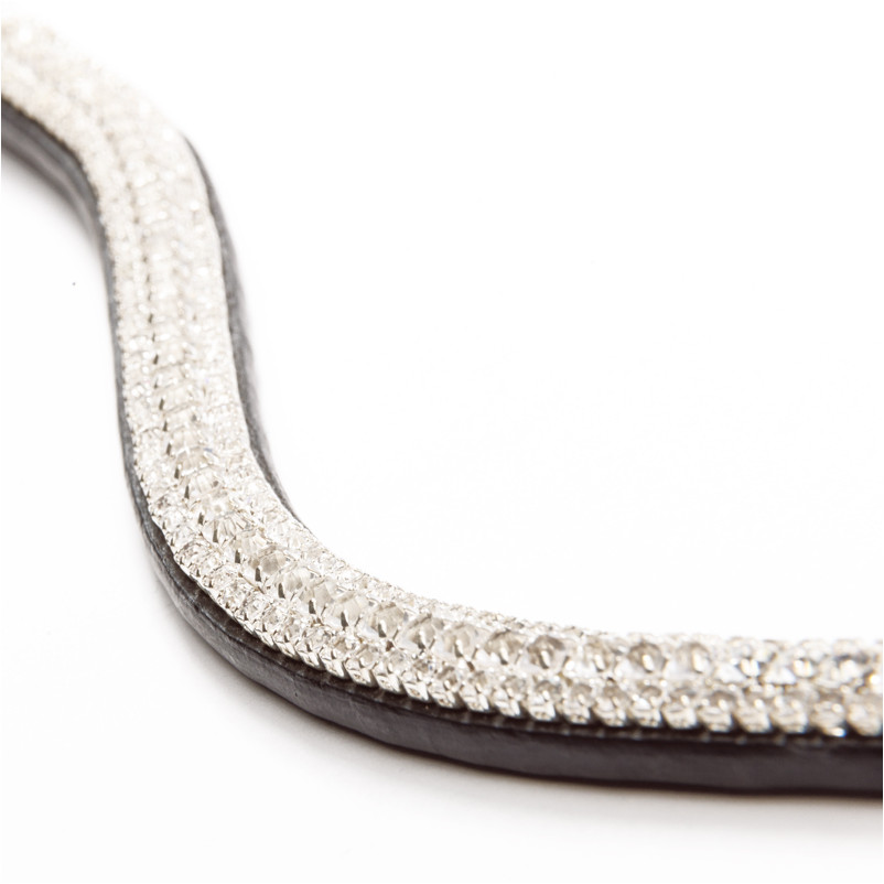 Stirnband PRINCESS braun/weiß