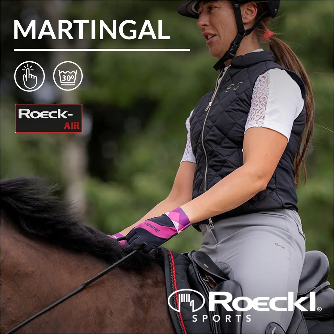 Reithandschuhe MARTINGAL black/posh pink