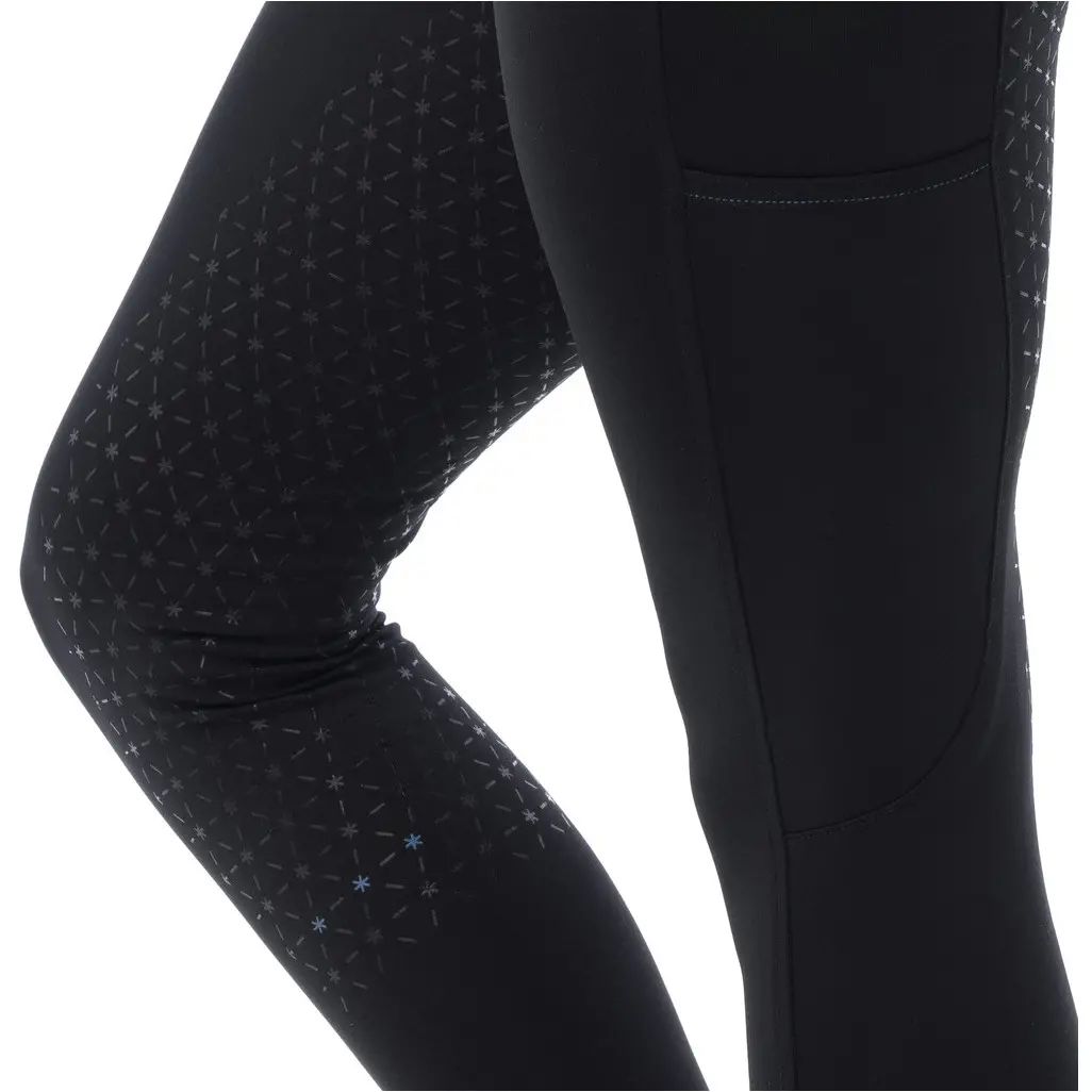 Damen Reitleggings Silikon Vollbesatz LYLY schwarz