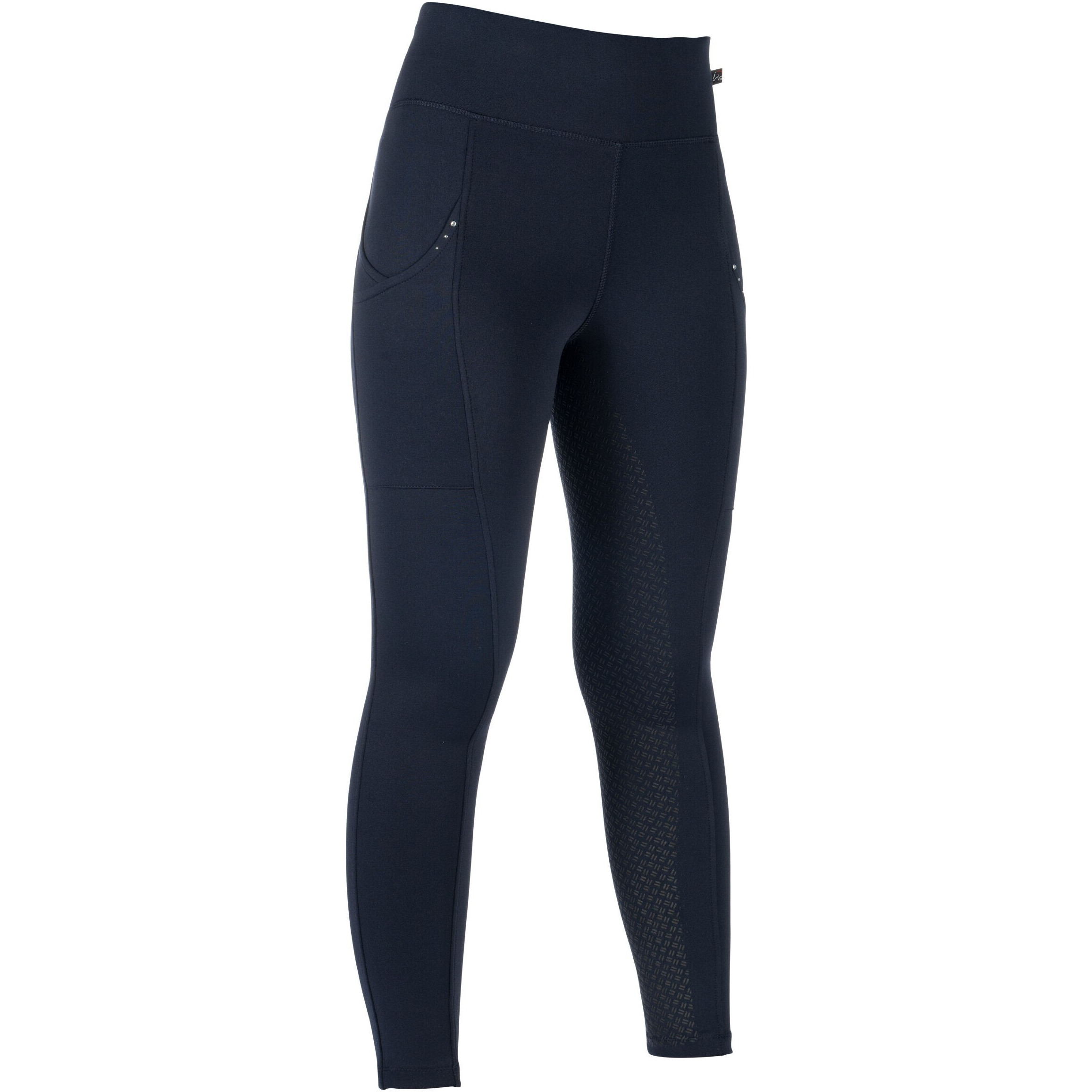 Winter Damen Reitleggings Silikon Vollbesatz COSY II STYLE dunkelblau