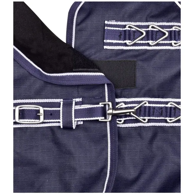 Outdoordecke Highneck 200g Füllung 600D ECONOMIC marine/weiß Outdoordecke Highneck 200g Füllung 600D ECONOMIC marine/weiß