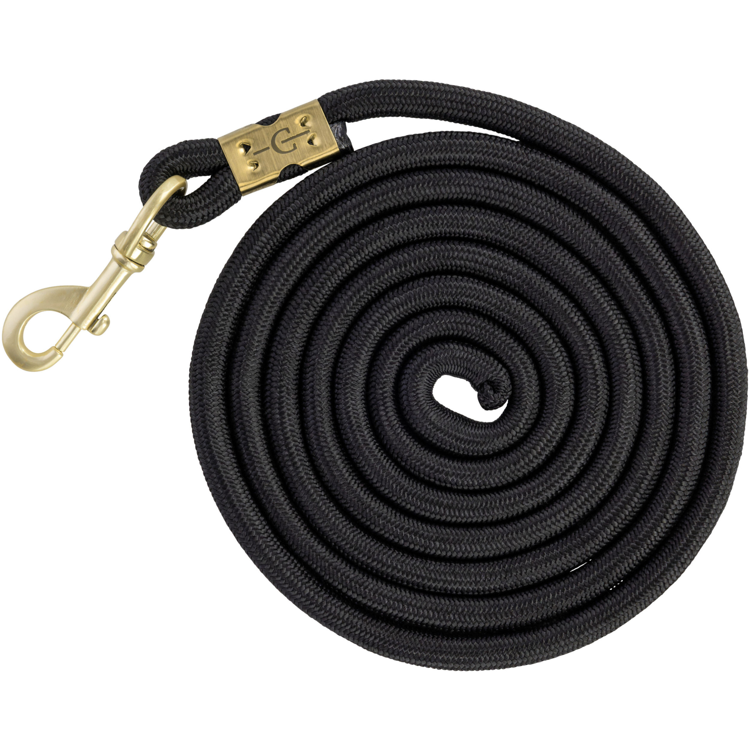 Führstrick mit Karabinerhaken SuperSoft black