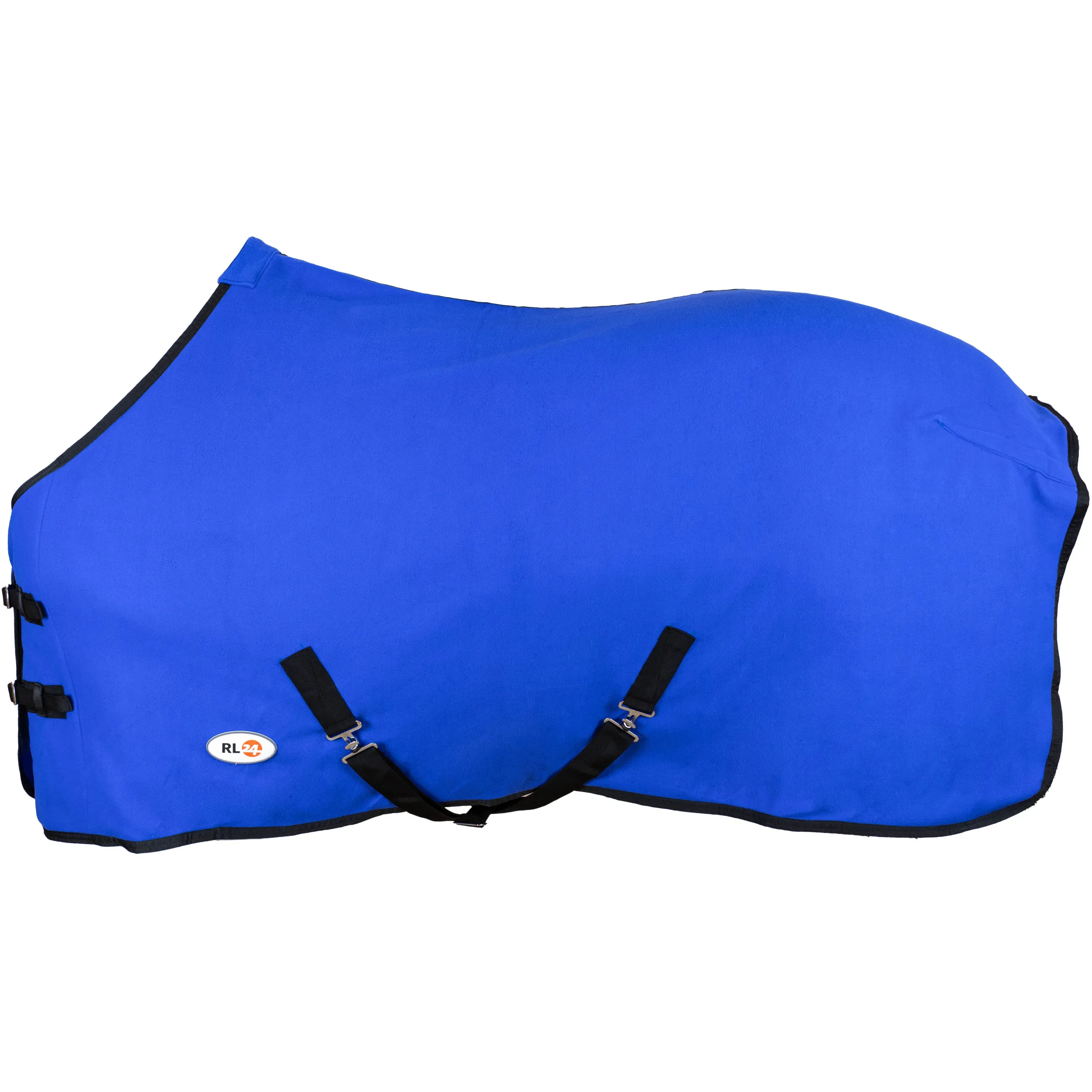 Abschwitzdecke mit Kreuzgurt BASICLINE royalblau