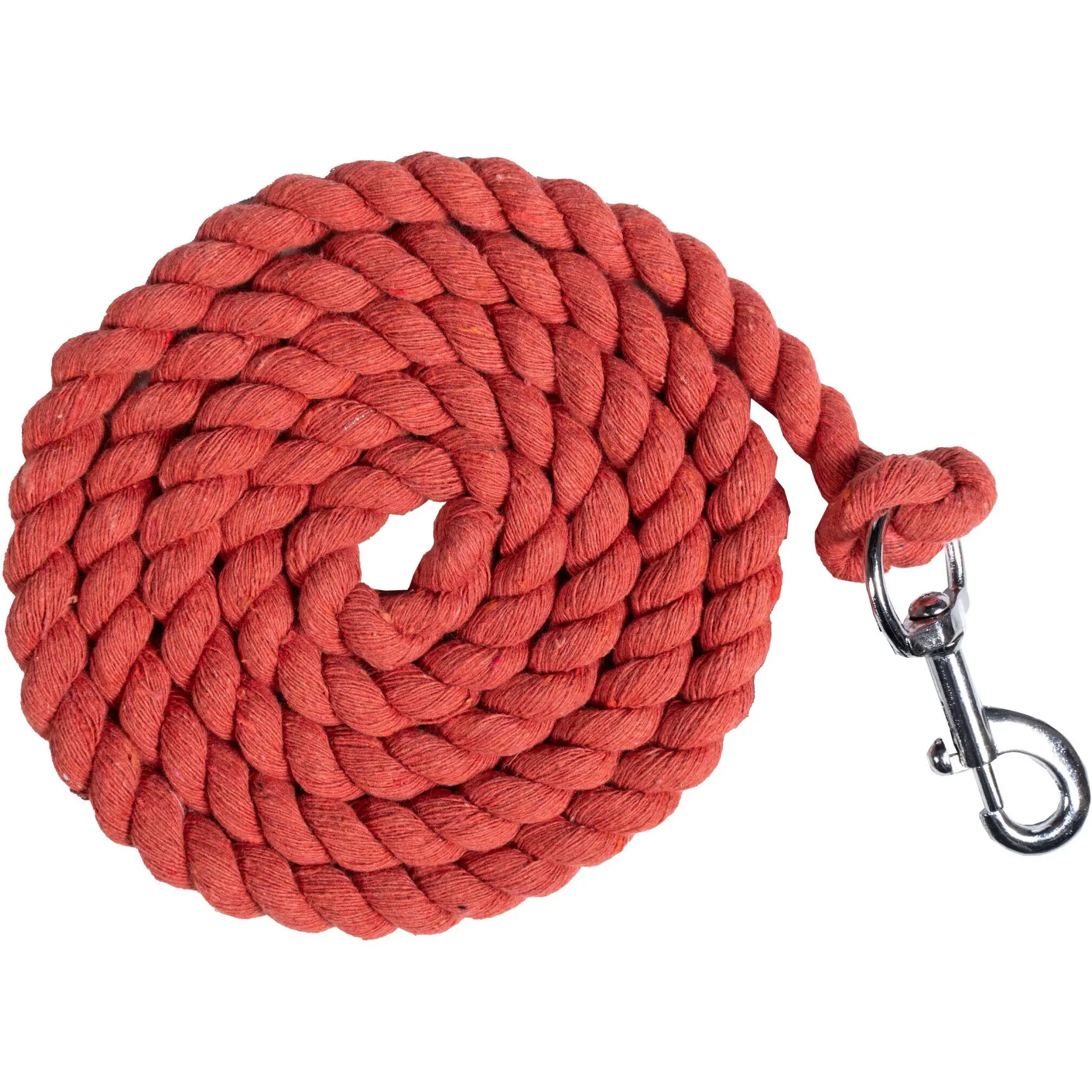 Führstrick mit Karabinerhaken COTTON orange