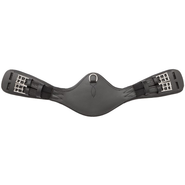 Lederkurzgurt geölt mit Elast CASPER schwarz