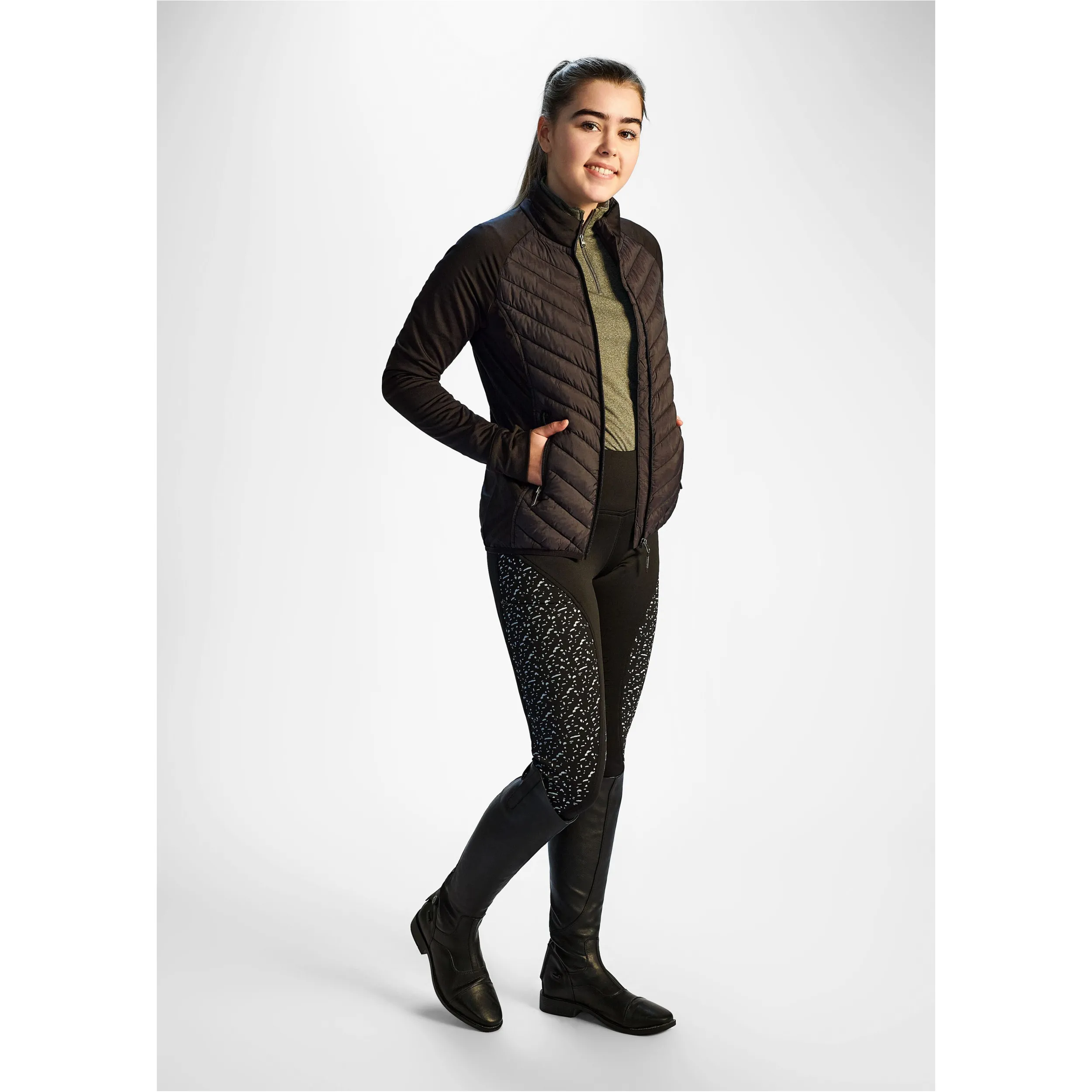 Damen Steppjacke CANON schwarz