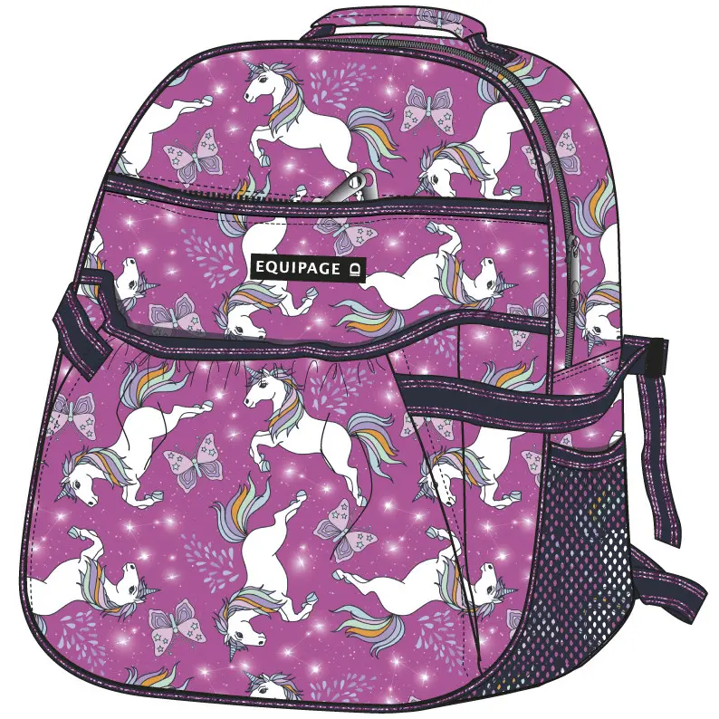 Kinder Rucksack mit Helmtasche KLARA phlox pink