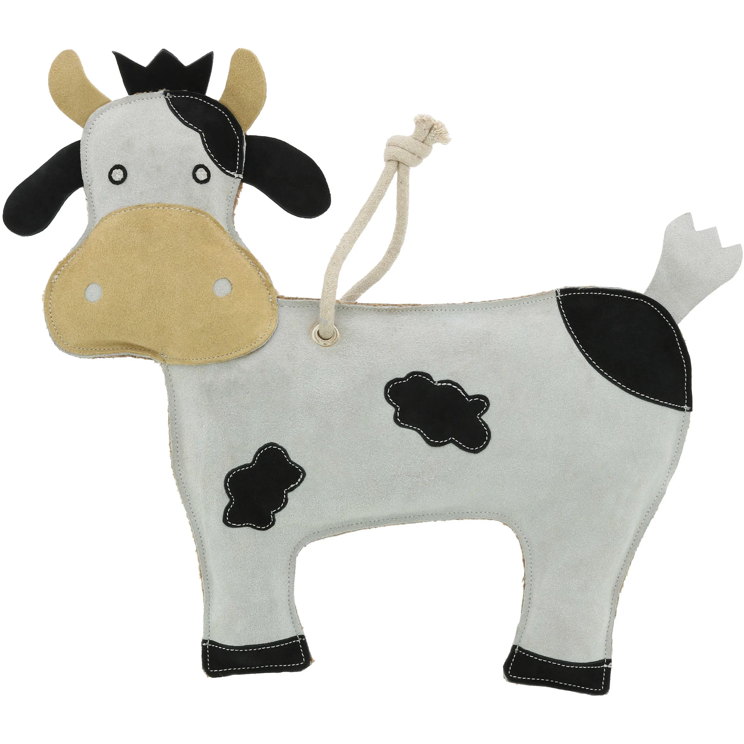 Spielzeug für Pferde VACHE schwarz/weiß