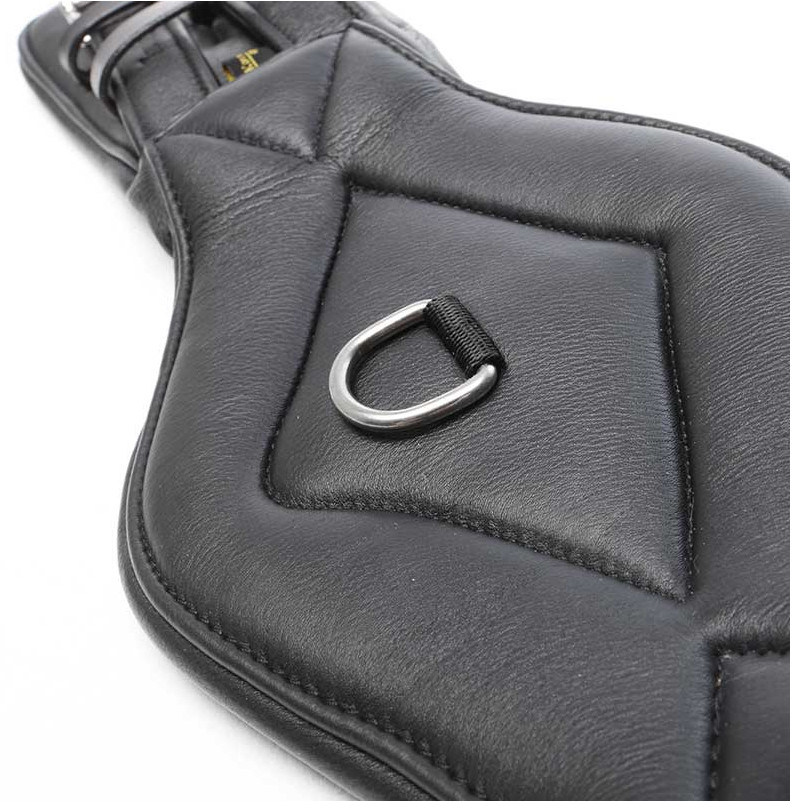 Lederkurzgurt ohne Elast COMFORT Softleder schwarz