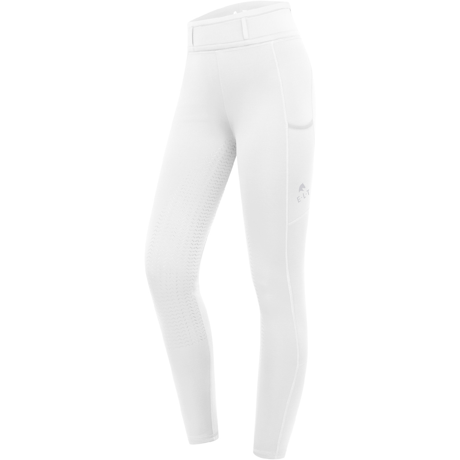 Kinder Reitleggings Silikon Vollbesatz ELLA weiß