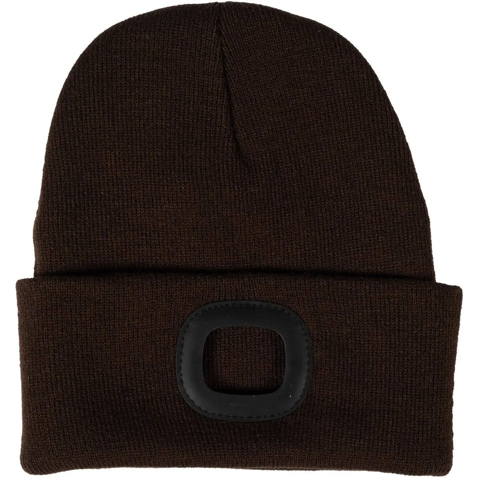 Winter Strickmütze mit Licht HONEY dunkelbraun