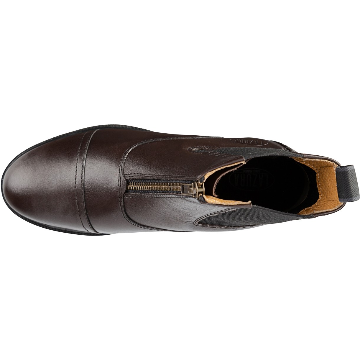 Reitstiefeletten CLASSIC Frontzip Echtleder braun