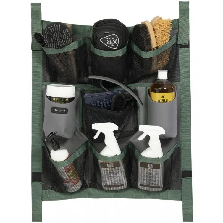 Boxentasche grau/grün 58x64cm