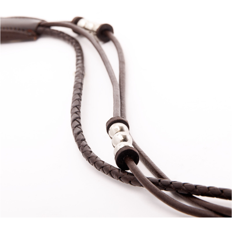 Stirnband JOY braun/silber