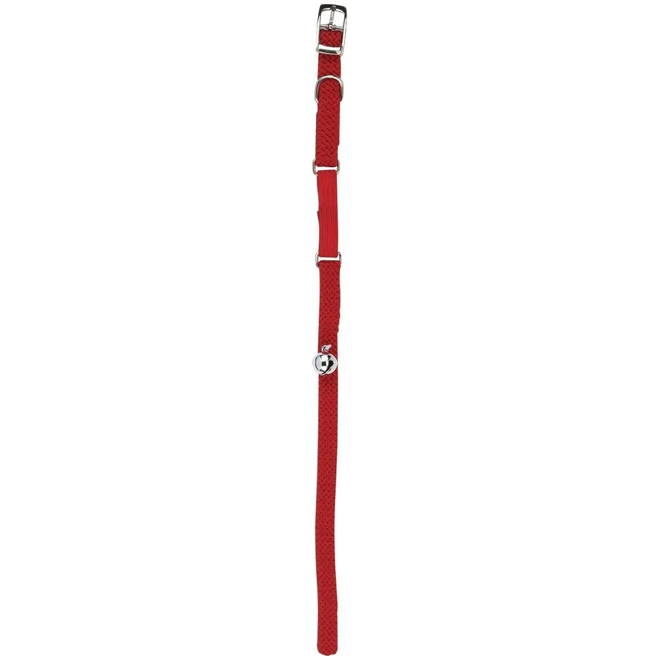 Katzenhalsband mit Gummizug rot 10x300mm