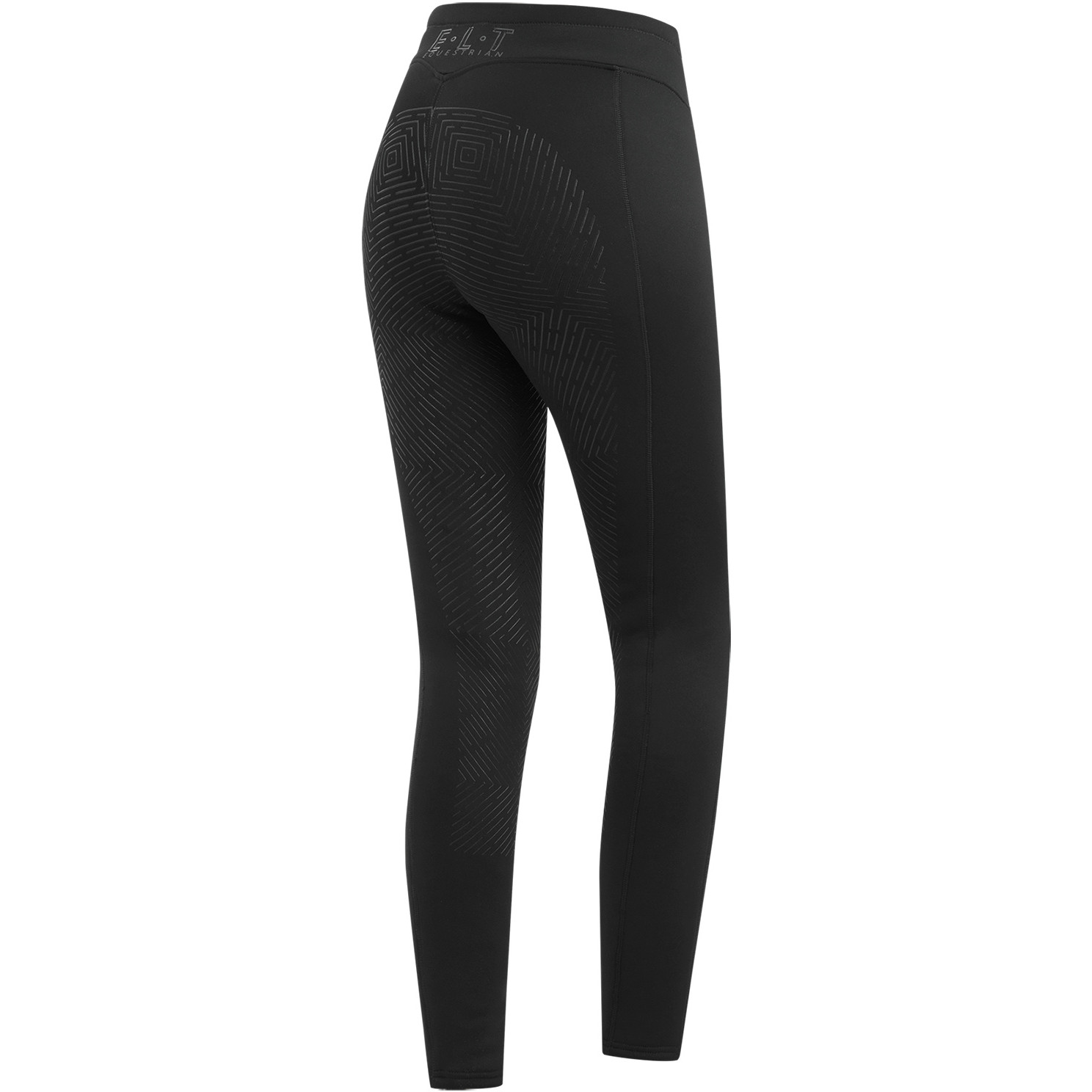 Teens Thermo Teddy-Reitleggings Silikon Vollbesatz RICA schwarz