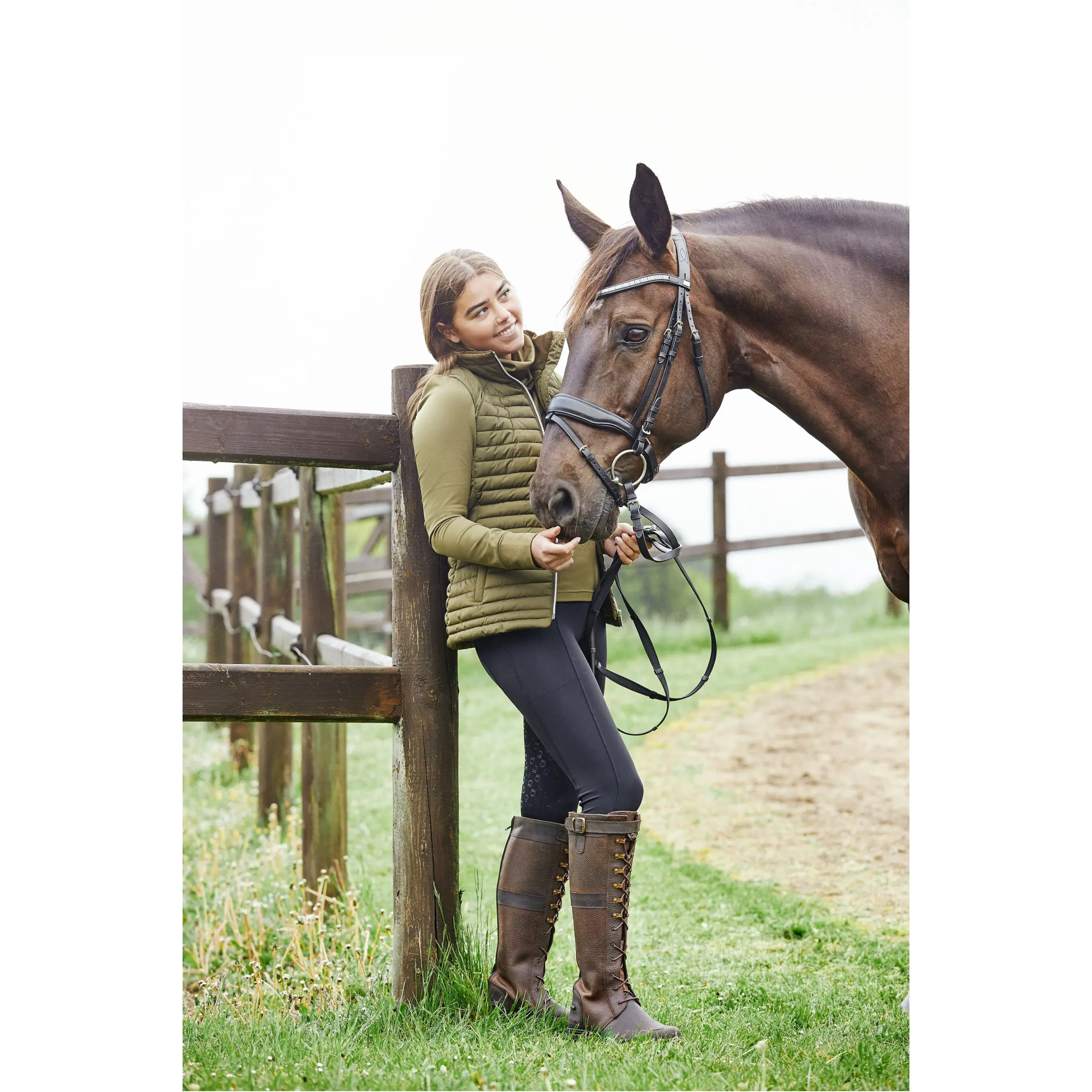 Damen Reitleggings Silikon Vollbesatz DALENA schwarz