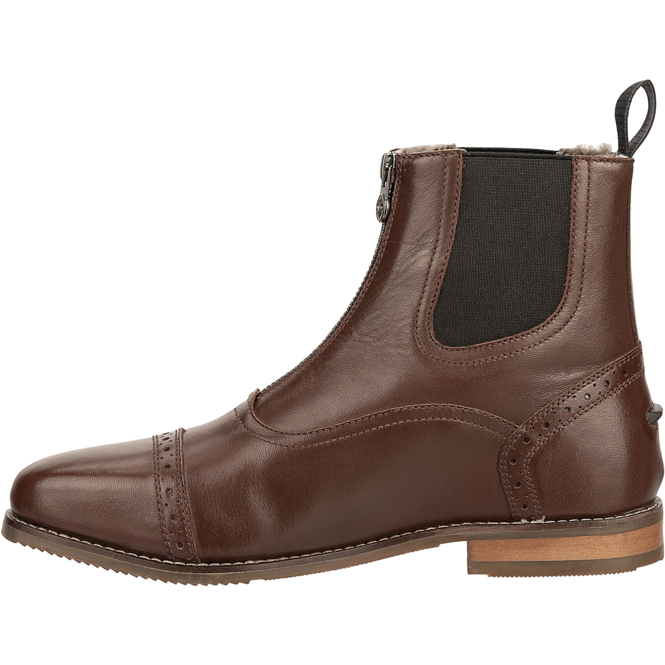 Winter Reitstiefeletten FLORENTINA FZ Merino Echtleder braun