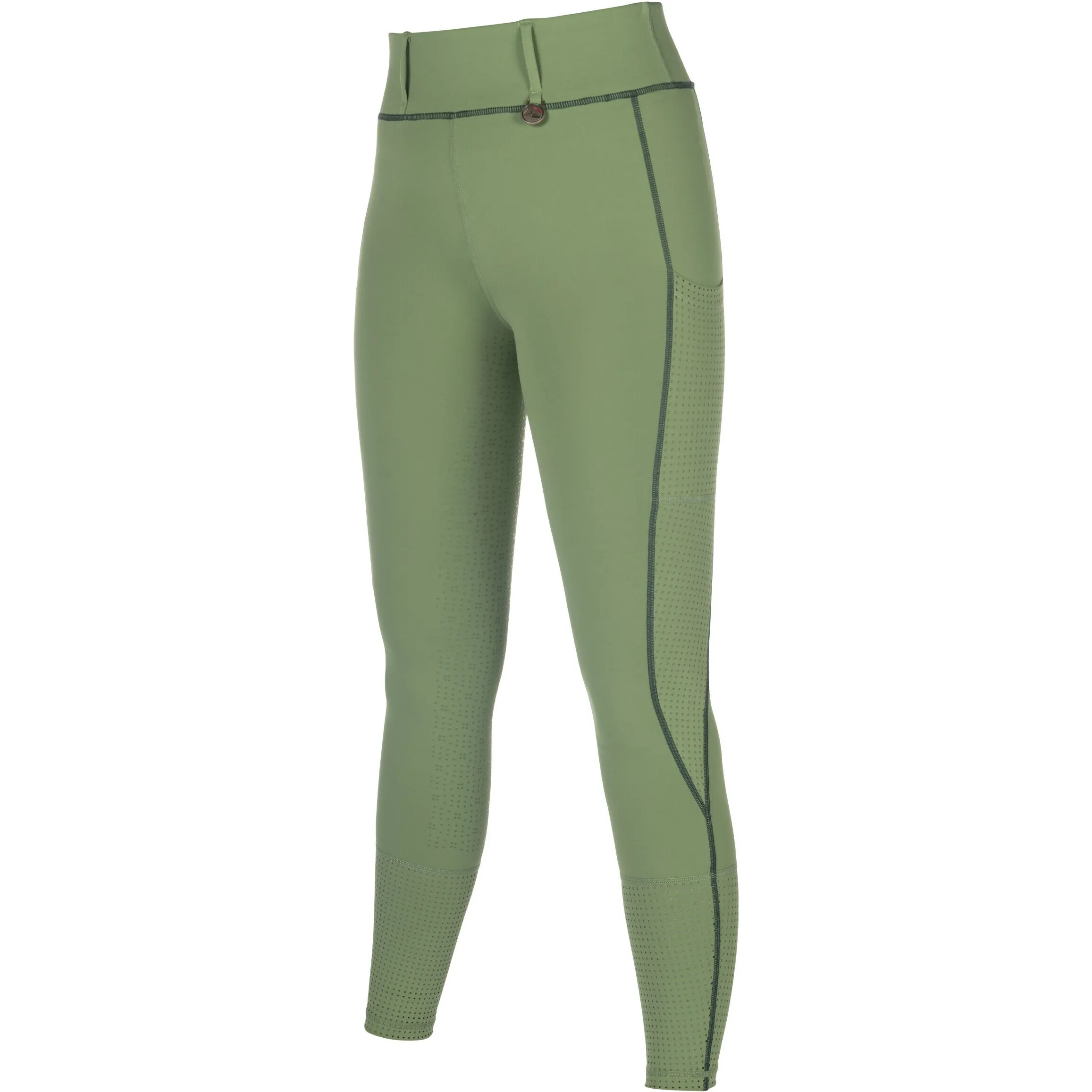 Damen Reitleggings Silikon Vollbesatz JUNA jade