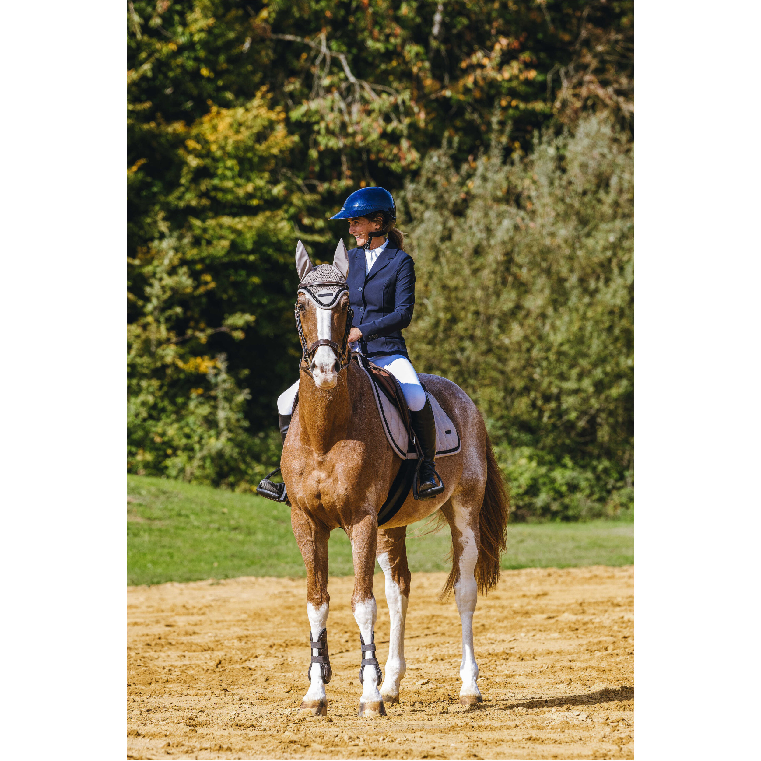 Fliegenhaube PEARL taupe Warmblut