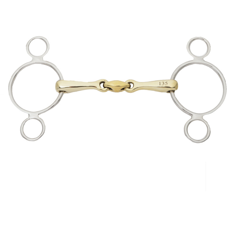3-Ring Gebiss doppelt gebrochen KAVALBIT 16mm