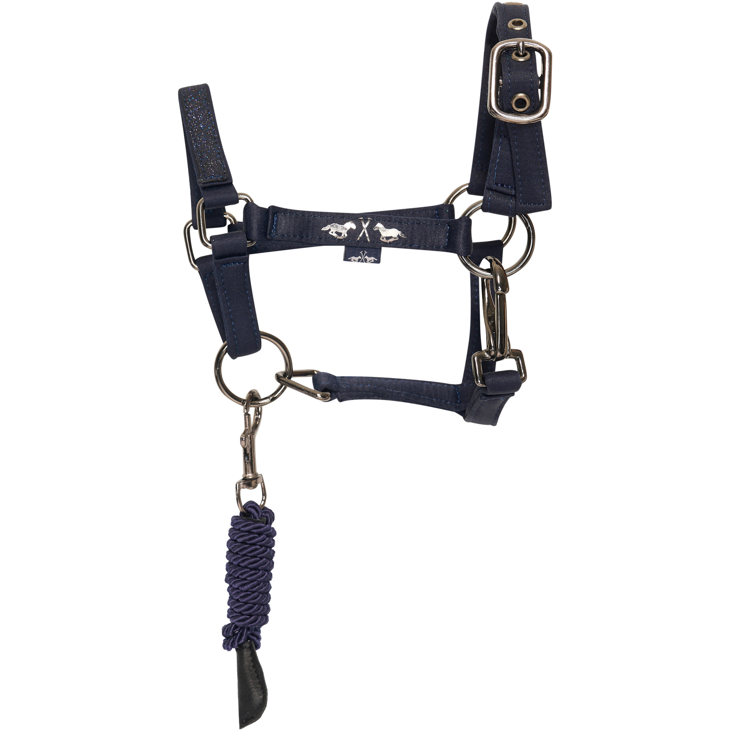 Hobby Horse Halfter mit Führstrick HVPRuby navy