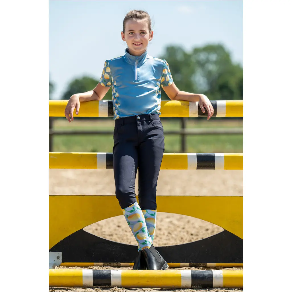 Kinder Funktionsshirt AUSTIN KIDS hellgelb/babyblau