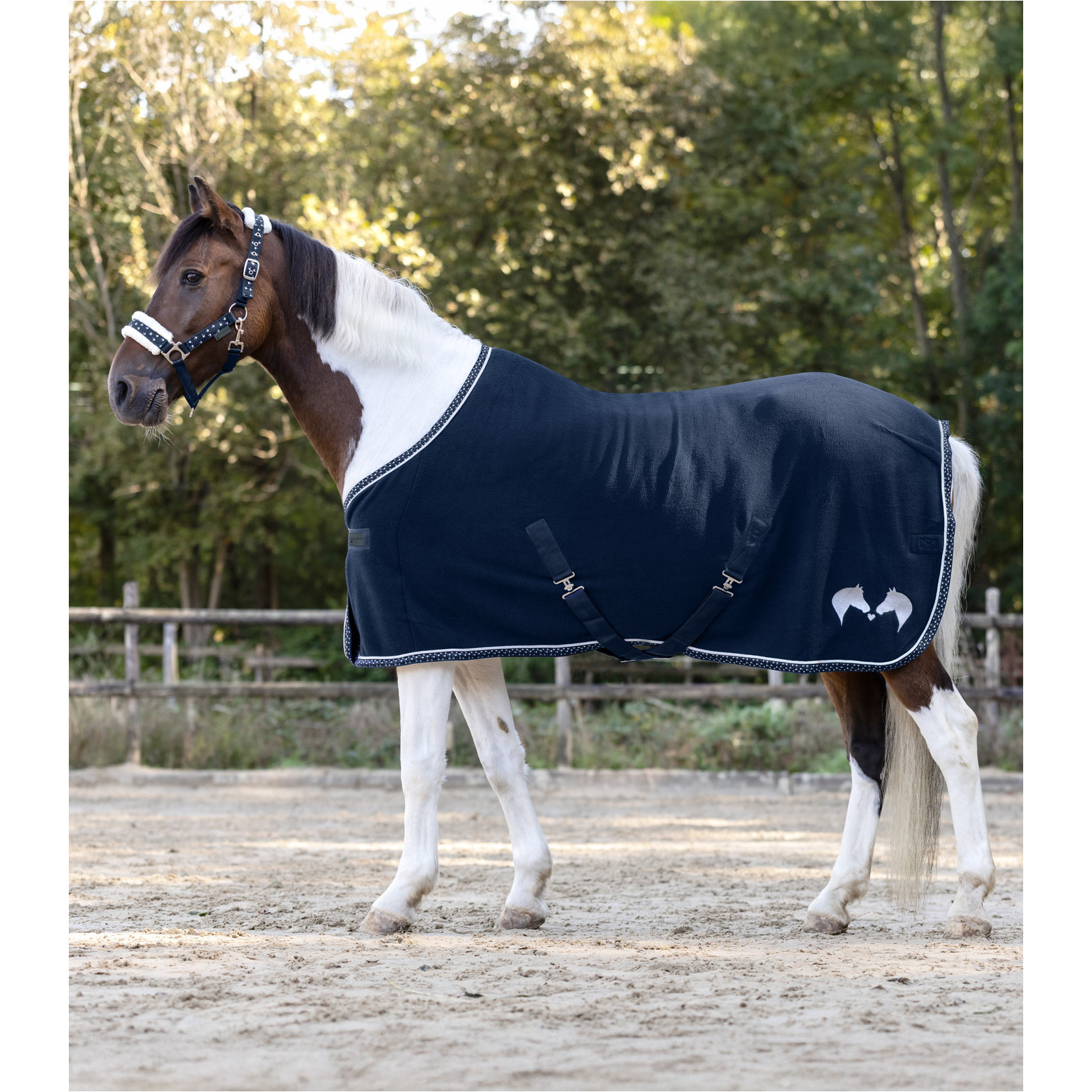 Abschwitzdecke LUCKY nachtblau Abschwitzdecke LUCKY nachtblau